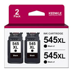 PG-545XL Ink Cartridges, 2 Black, Combo Pack Compatible for Canon 545 546 XL for Pixma MG3050 MG2500 MG2550S TS3150 MG2555S TR4550 TR4551 TS3151 MG2950 MX490 MX495 iP2850 MG3053 MG2900 MG2555