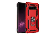 Wisetony Coque et étui téléphone mobile en tpu + acrylic durable transparent pour samsung galaxy s8 plus - rouge