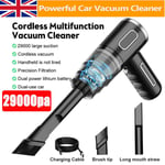 29000pa Cordless Handheld Vacuum Cleaner Mini Portable Car Auto Home Wireless UK