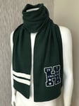 TOMMY HILFIGER VARSITY SCARF FOREST GREEN DOUBLE LAYERED BNWT 