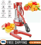 Hand Press Manual Fruit Juicer Juice Squeezer Citrus Orange Lemon Tool Home Red