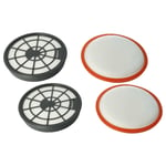 4 Filter Set for Dirt Devil Ultima Pick Up Power Pet Ultima Power Parquet