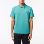 Lacoste Mens Regular Fit Movement Piqué Polo Shirt in Green material_cotton - Size X-Large