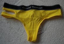 CHANTAL THOMASS Honore Yellow Briefs Thongs size XS FREE P&P