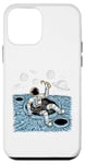 Coque pour iPhone 12 mini Astronaute Chilling in a Moon Pool