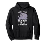 I Can’t Get Up Right Now The Cat Is On My Lap Cat Lover Pullover Hoodie