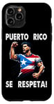 Coque pour iPhone 11 Pro Puerto Rico Se Respeta Poing de protestation solide Drapeau Boricua