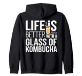 Foodie Kombucha Lover Fermented Tea Kombucha Zip Hoodie