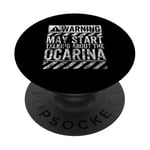 Funny Warning Sign May Start Talking About Ocarina PopSockets Adhesive PopGrip