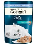 Gourmet - Perle Plaisirs de la Mer au poisson blanc et crevettes Purina 85 grammes