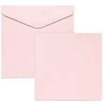 Galleri Papper Kort och kuvert - 13,5 x cm Rosa 5 set 210 g