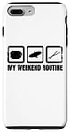 Coque pour iPhone 7 Plus/8 Plus Drôle de tambour Week-end Musique Band Trap Set