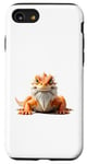 Coque pour iPhone SE (2020) / 7 / 8 Dragon barbu orange blanc barbu reptiles animaux animal de