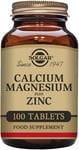 Solgar Calcium Magnesium Plus Zinc Tablets - Pack of 100