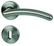 Alpertec cts-R poignée de porte en laiton chrome satiné-alberts bloque-porte pour chambre poignée de porte acier inoxydable, 32965213