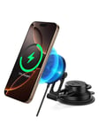 Spigen OneTap Pro 4 MagSafe Car Mount Wireless Charger | Dashboard / Windshield - Black