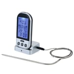 Wireless Meat Thermometer With Probe LCD Display With Backlight Countdown Fun GB