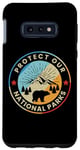 Coque pour Galaxy S10e Protégez nos parcs nationaux Vintage Preserve Retro Randonnée
