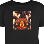 T-shirt för Vuxen | Klassisk Vuxen-T-shirt Manchester United svart XXL