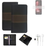 Phone Case + earphones for nubia Red Magic 3S Wallet Cover Bookstyle protective