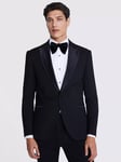 Moss Slim Fit Peak Lapel Tuxedo Jacket, Black