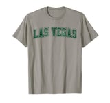 Las Vegas NV Varsity Style Sin City Outline Green T-Shirt