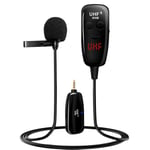 XIAOKOA Lapel Mikrofon Trådlös Lavalier Mikrofon Mobiltelefon UHF Trådlös mikrofon för kamera Smartphone Plug Play Mini MIC för YouTube/Live Stream