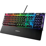 SteelSeries Apex 7 - Clavier de gaming mécanique - Écran OLED Smart Display - Switchs marron - Agencement Allemand QWERTZ