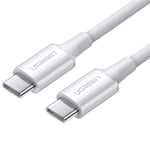 Ugreen PD 2m USB-C till USB-C-kabel 100W - Vit