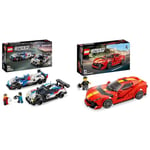 LEGO Speed Champions BMW M4 GT3 & BMWM Hybrid V8 Rennwagen (76922) & 76914 Speed Champions Ferrari 812 Competizione, Kit de Maquette de Voiture de Sport, Série 2023, Set de Véhicule à Collectionner