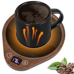 Coffee Mug Warmer Smart Cup Warmer with 3 Temperature Settings Electric Beverage Warmer 2-12H Auto Shut Off, Coffee, Tea and Milk Warmer for Office Home Desk Use (burlywood)