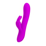 Rechargeable Vibrator Sex Toy For Women Thrusting Rabbit Pretty Love G-spot Pink