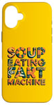 Coque pour iPhone 16 Plus Machine à pet à soupe avec citation amusante