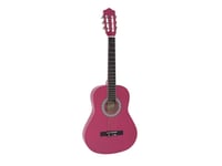 DIMAVERY AC-303 Klassisk gitarr 3/4, rosa, DiMavery AC-303 klassisk akustisk gitarr junior storlek 3/4, rosa