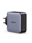 UGREEN Nexode 100W 5 Ports Chargeur USB C Rapide Technologie GaNInfinity Prise Secteur USB C Compatible avec iPhone 16 Pro Max Plus 15 14 13 Galaxy S24 Ultra Plus Pixel iPad MacBook Pro Air M3 M2 M1