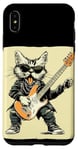 Coque pour iPhone XS Max Guitare à bascule Chat pour guitare électrique Amoureux des animaux