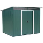 OutSunny Garden Shed 1.94 x 2.6 x 2 m Green