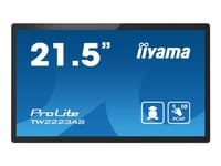 Iiyama Prolite Tw2223as-B2 - Android Pc - Touch Panel Pc 1 Rk3399 Upp Till - Ram 4 Gb - Ssd - Emmc 32 Gb - Cortex-A72 + A53 - Bluetooth 5.2, Gigabit Ethernet - Android 12 - Skärm: Led 21.5" 1920 X 1080 (Full Hd) Pekskärm - Svart, Matt