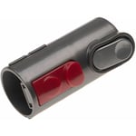 Vhbw - Adaptateur d'aspirateur compatible avec Dyson DC19T2, DC22, DC23, DC23T2, DC24, DC26(ancien à neuf) - noir / rouge, plastique