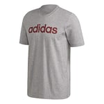 adidas Men's Essential Linear T-Shirt Men's T-Shirt, Mens, Men's T-Shirt, GL7462, Mgreyh/Legred., XXL Lang