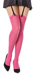 Bellivalini Bas Pour Porte-Jarretelles en Microfibre Femme 60 DEN BLVFI1007 (Fuchsia, M/L (Taille du Fabricant: 3/4))