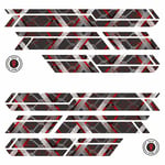 BIKE-label X400116VE Lot de 12 autocollants pour cadre de vélo XL Blood Splatter Fence