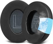 Gel de Refroidissement Mousse Coussin Coussinets pour Anker Soundcore Life 2 (Non Compatible avec Life 2 Neo)/Q20/Q20+/Q20BT, Coussinets d¿Oreille avec Mousse Isolante Haute Densité - Noir.[G935]