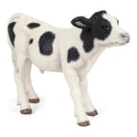 Papo- Veau Noir et Blanc LA Vie A LA Ferme Animaux Figurine, Cartoon, 51149, 2.36 inch