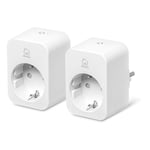 Deltaco Smart Home Älykäs pistorasia WiFi 2.4GHz 2-pack