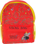 The World of David Walliams School Backpack Gangsta Granny Swag Bag (Red)