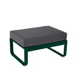 Fermob Bellevie 1-sits fotpall cedar green, graphite grey dyna