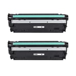 2 Black Toner Cartridges to replace CE340A (651A) Compatible for HP Printers