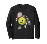 Sarcastic Racquet Humor Tennis Player Tournament Kiss My Ace Long Sleeve T-Shirt