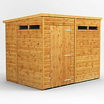 Power Garden Shed 86PPSS Golden Brown 8x6